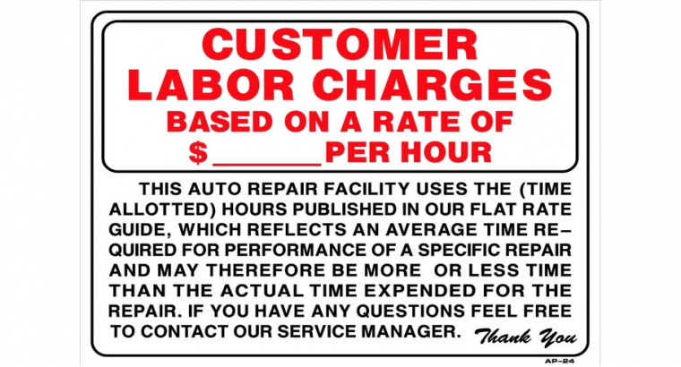 Auto Repair Flat Rate Labor Guide