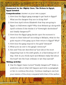 Egypt Game Teaching Guide