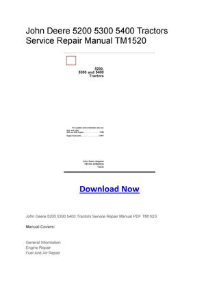 Jd 5400 service manual